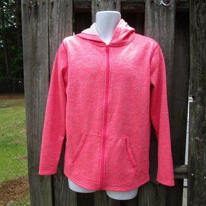 Emily B Women's M Pink Long Sleeve Full Zip Classic Casual Comfort Basic Hoodie